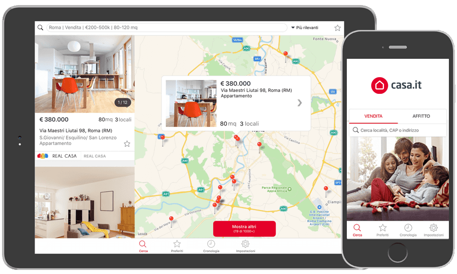 scarica l'app casa.it